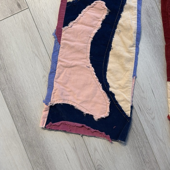 Colorful Patchwork Flare Jeans Free People - Picture 4 of 7